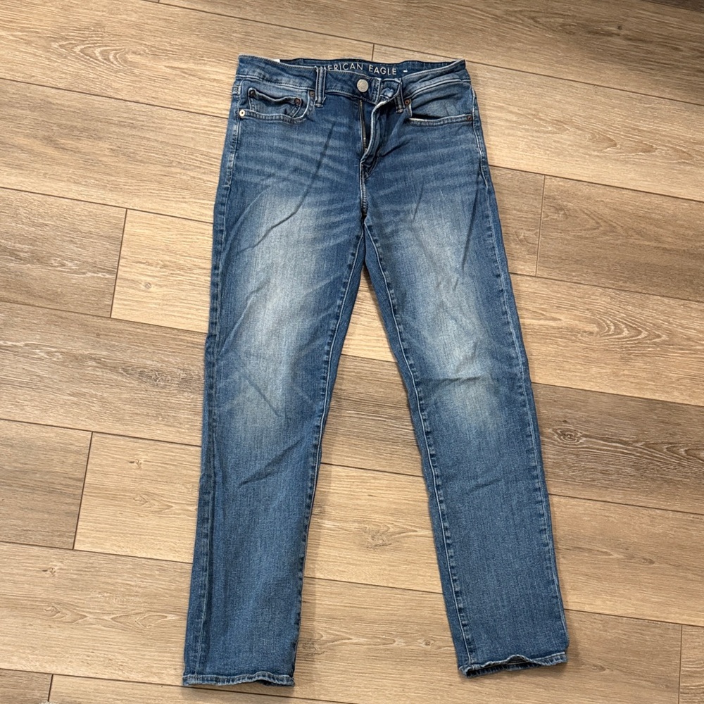 American Eagle Outfitters Men's Classic Denim Slim Straight Jeans